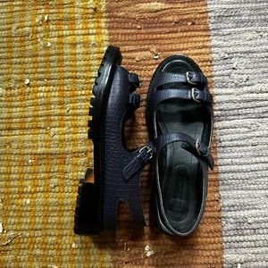 Rachel Comey Adams sandal, navy, Size 8